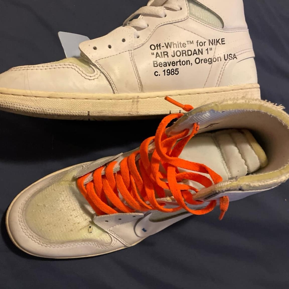 Off-White x Nike Air Jordan 1 - White and Orange